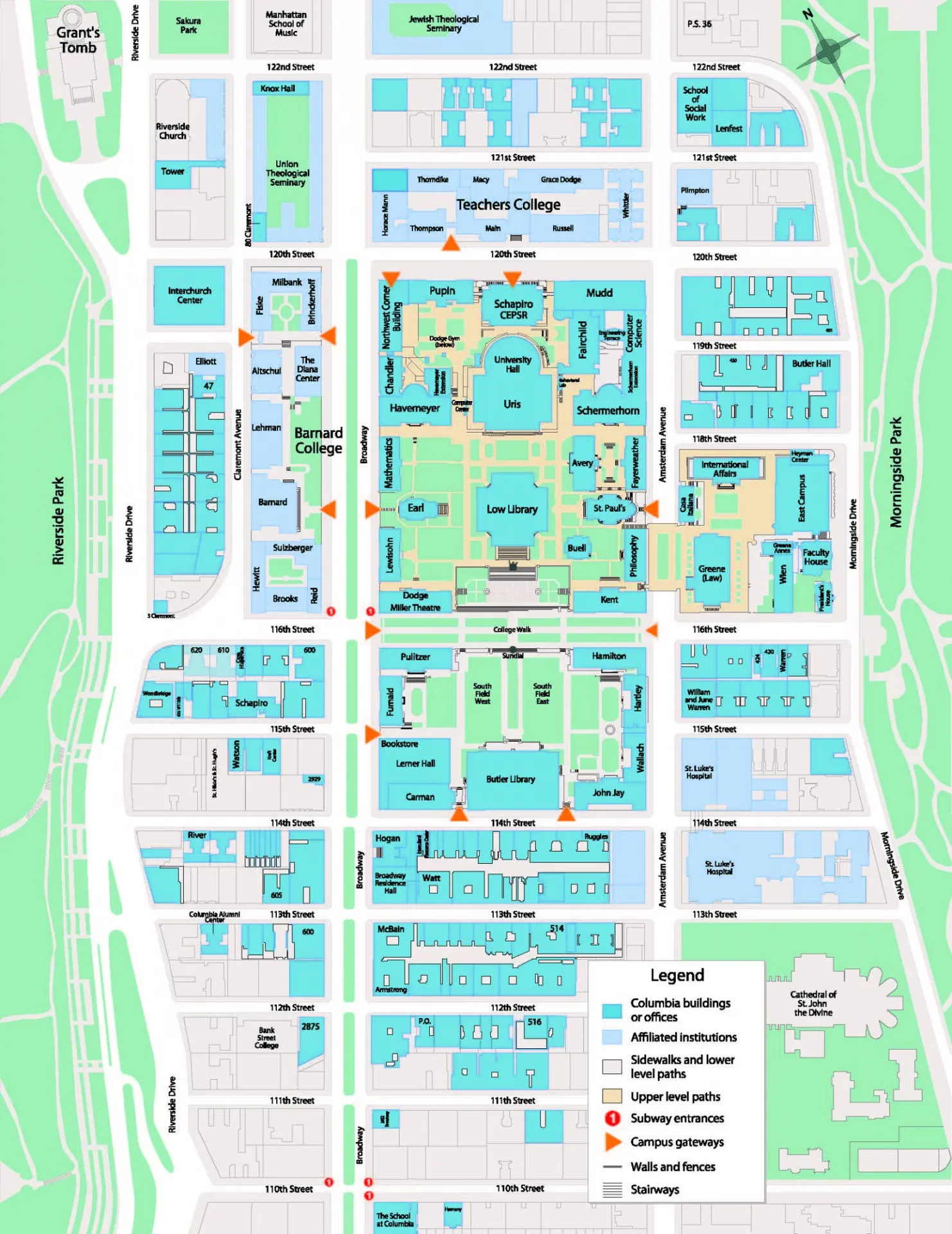 Morningside Campus Map