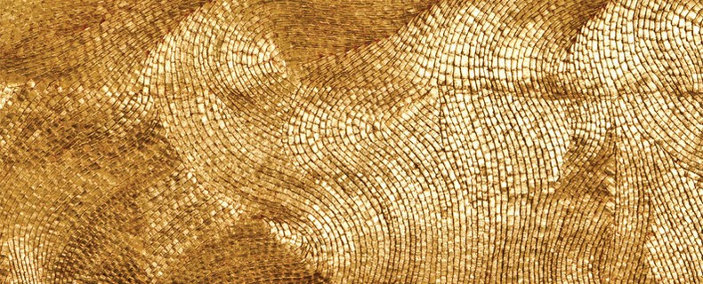 Picture of gold swirls.